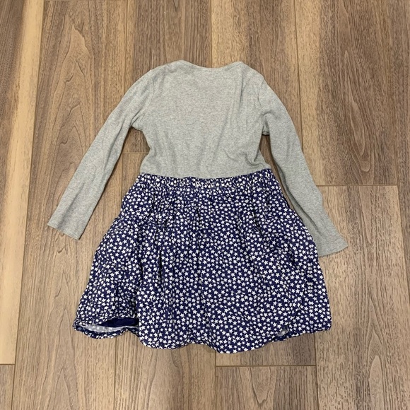 Mini Boden Long Sleeve Star Skater Dress - Picture 2 of 3